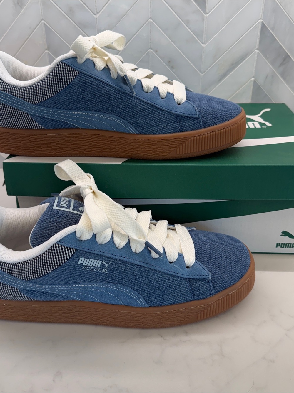 Puma Suede XL Denim- Blue Horizon & Gray Skies
